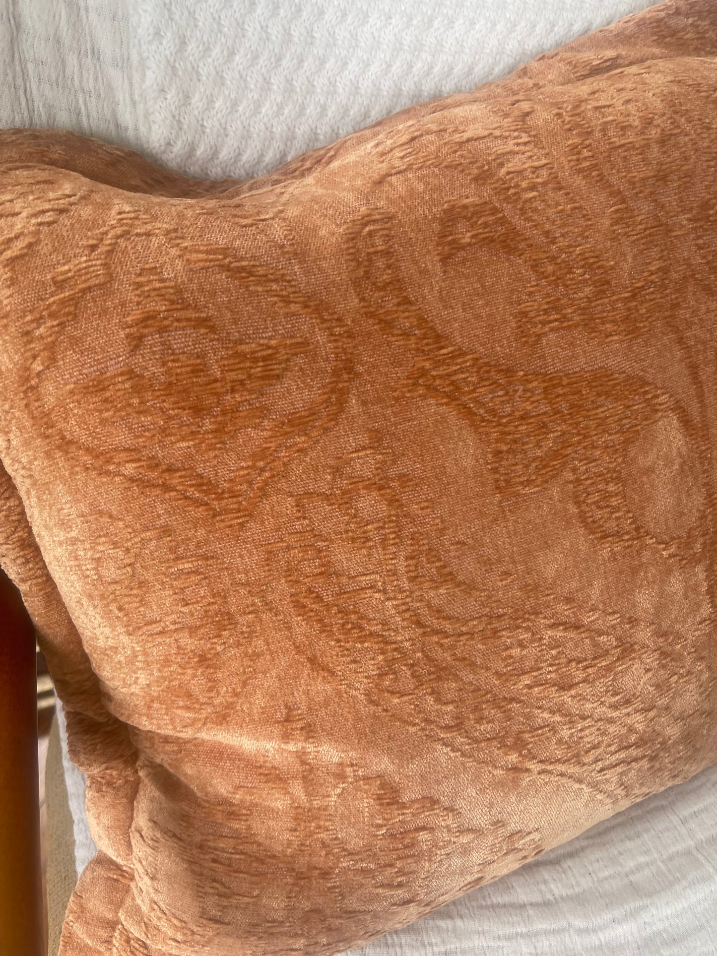 Pumpkin spice pillow, velvet pillow color