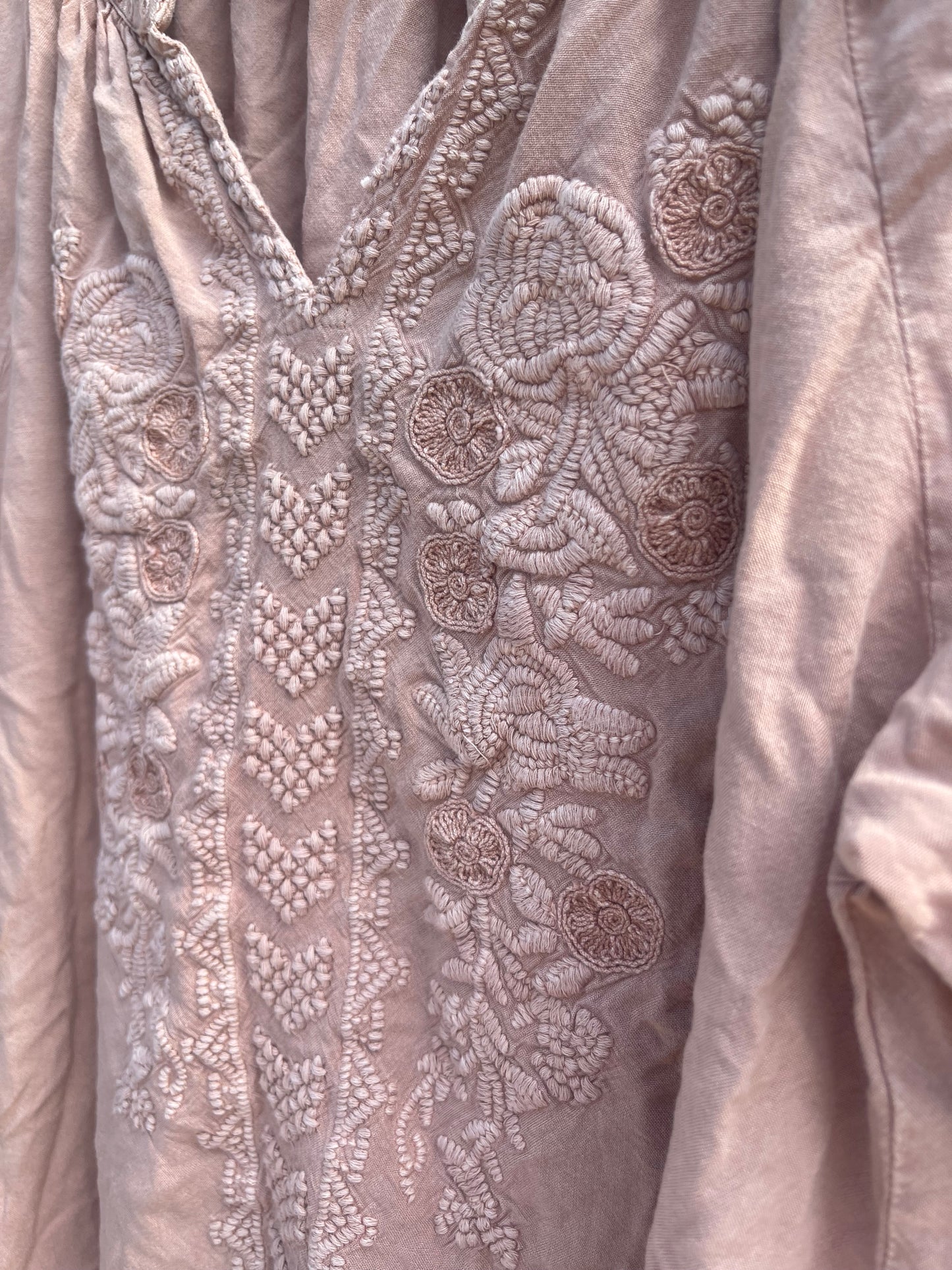 Bohostyled embroidered top