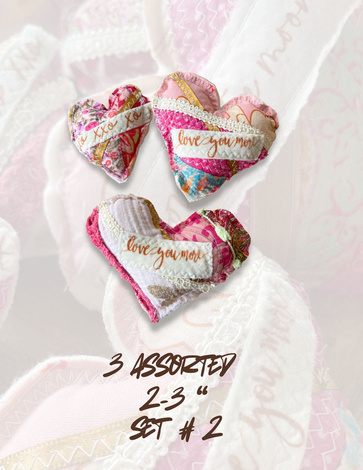 Valentine heart pillow, upcycled pillow