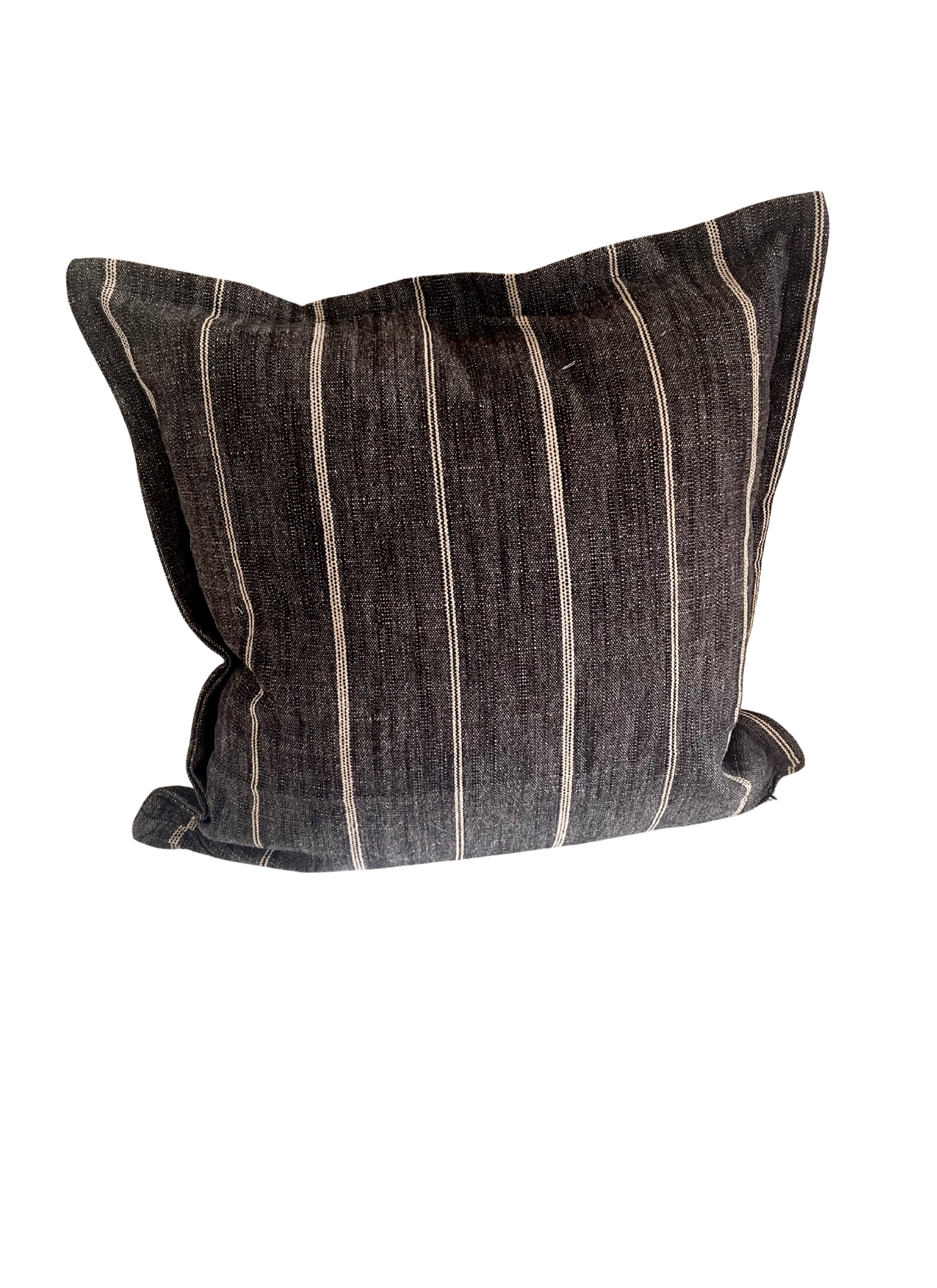 Pepper stripe ticking pillow, canvas stripe pillow