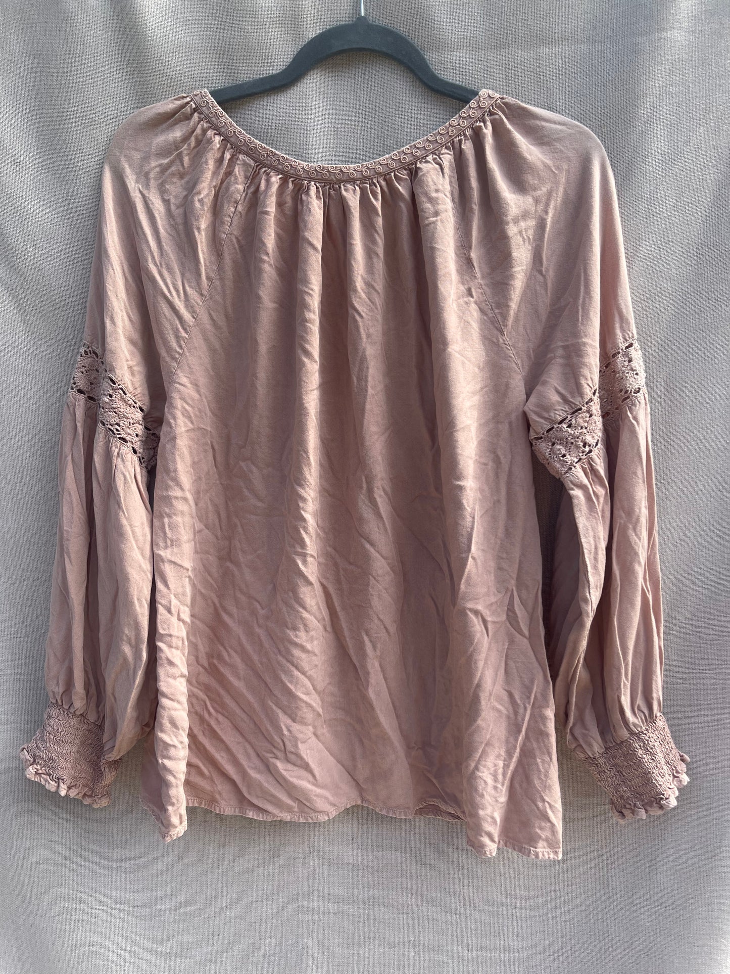 Bohostyled embroidered top