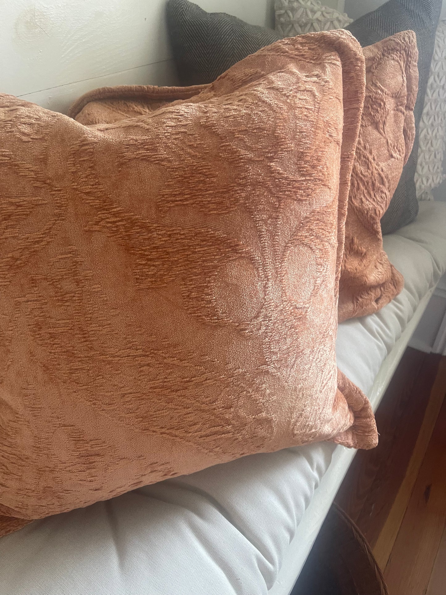 Pumpkin spice pillow, velvet pillow color