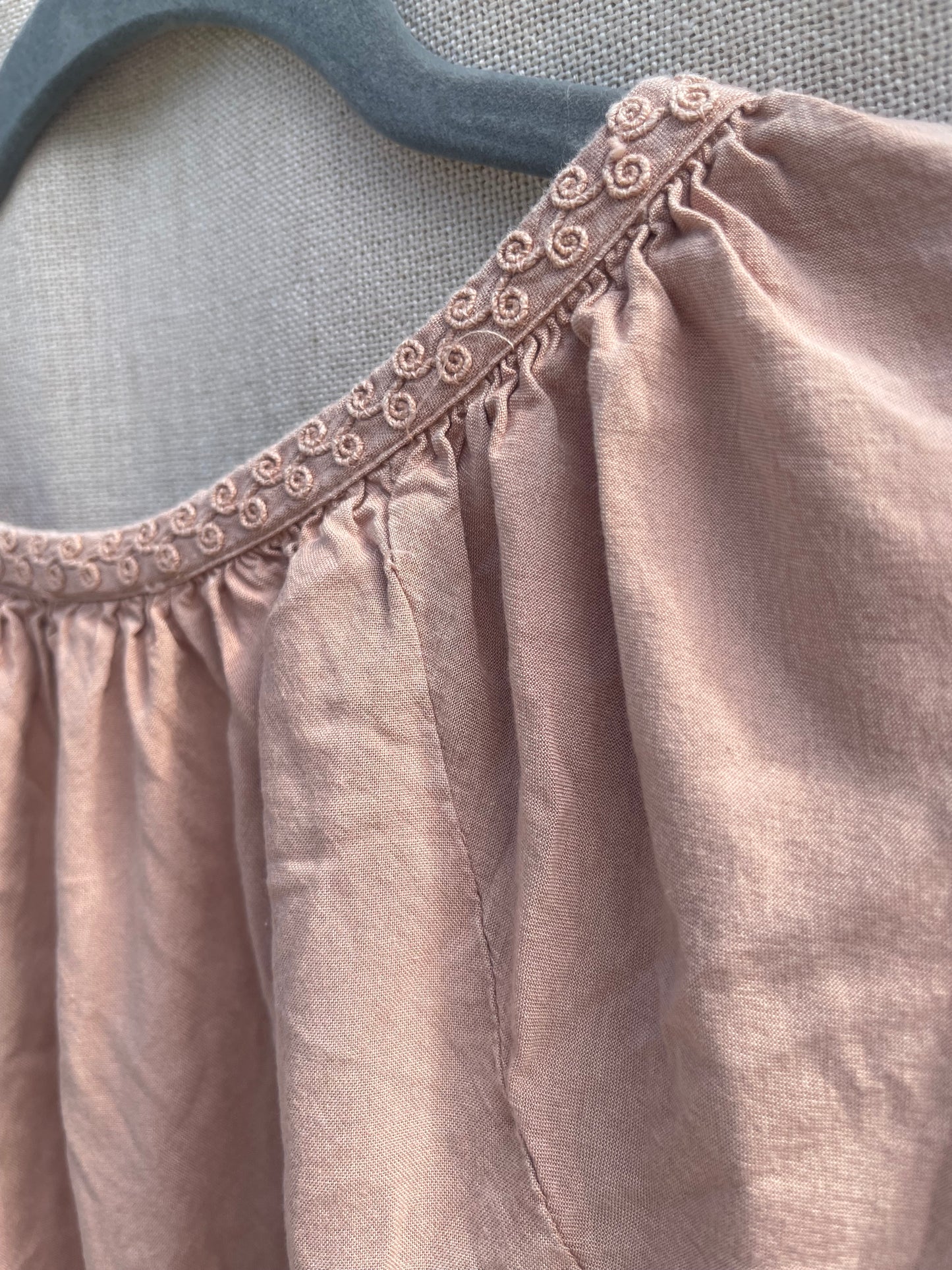 Bohostyled embroidered top