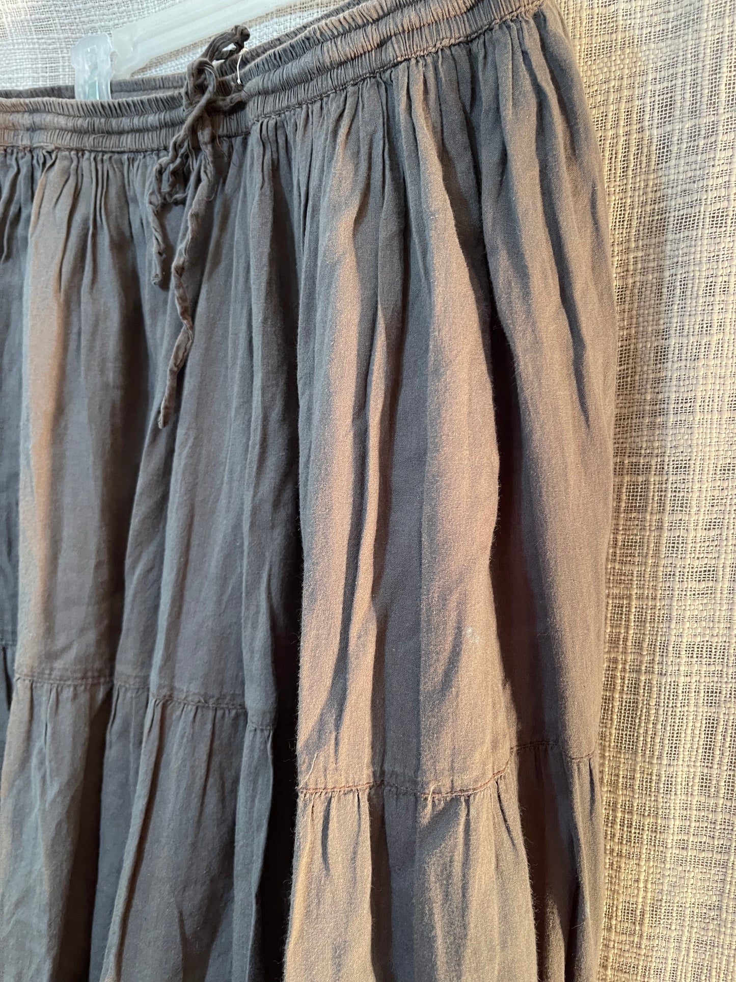 Prairie skirt, tiered bohemian skirt, flowy midi skirt
