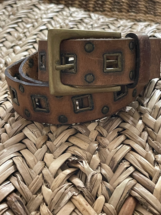 vintage leather belt