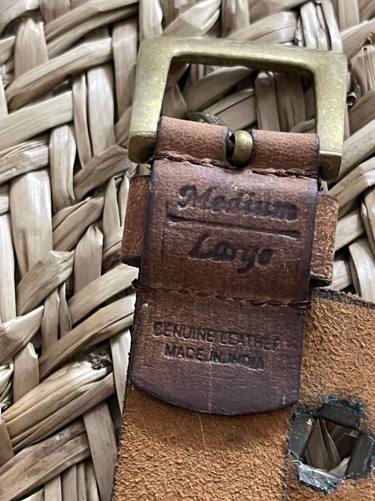 vintage leather belt