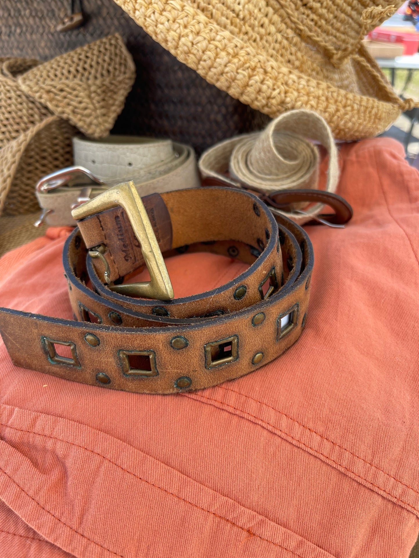 vintage leather belt