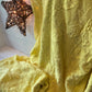 Vintage cotton star patterned knit blanket
