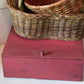 Red wooden box vintage Vintage Early 1900's Tropical Brand Citron Peel Dovetailed Wood Box 10" x 7" x5"