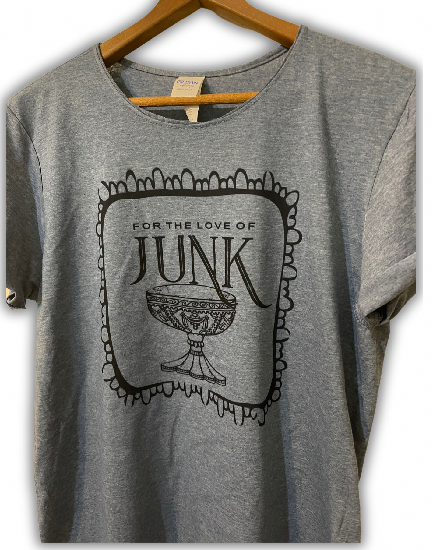 Vintage graphic t shirt for the love of junk, thrifters t shirt