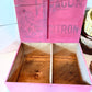 Red wooden box vintage Vintage Early 1900's Tropical Brand Citron Peel Dovetailed Wood Box 10" x 7" x5"