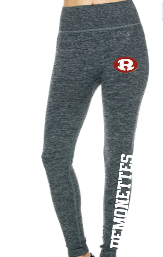 Spaced dyed team leggings, Warner Robins logo