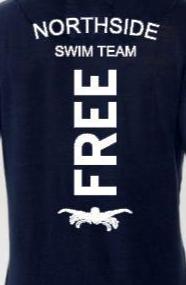 short sleeved swim team t shirt free