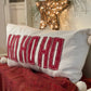 Christmas pillow HO HO HO