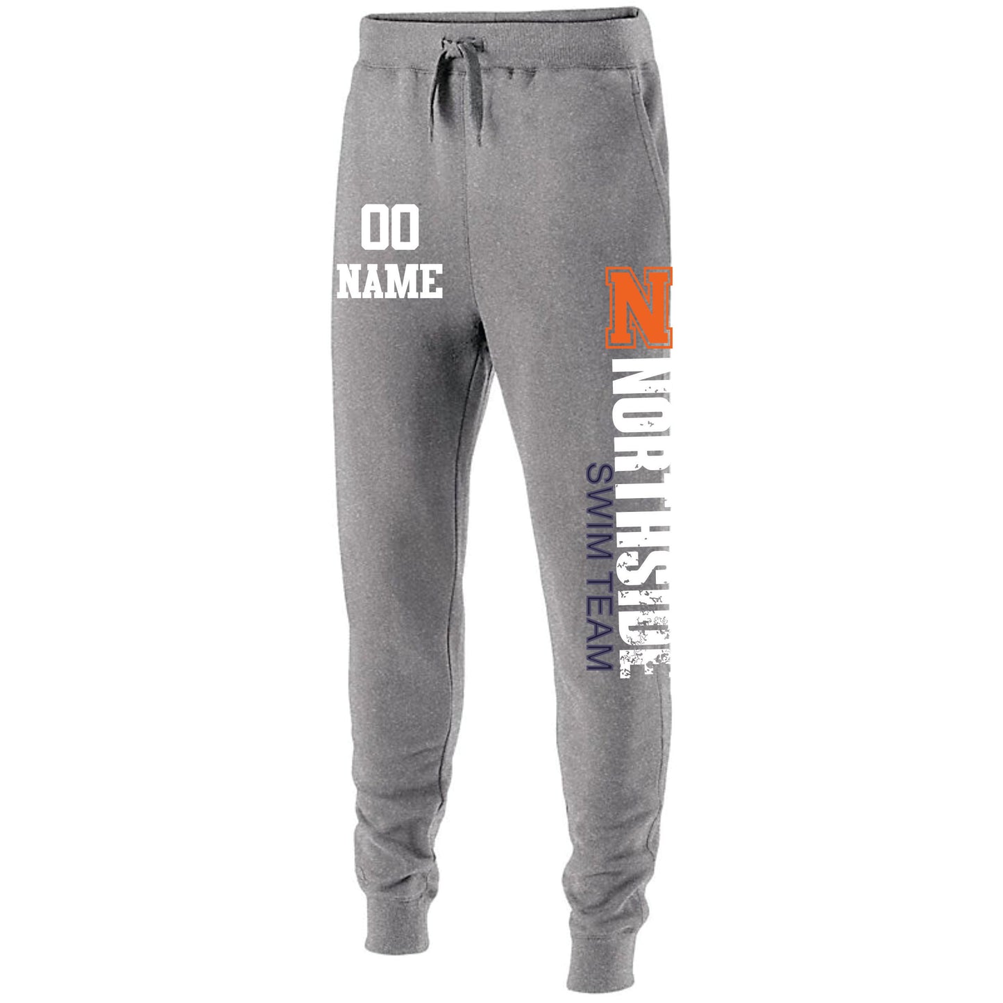 jogger sweatpants, northside swim team