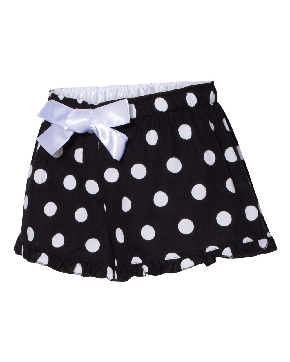 polka dot or plaid ruffled boxer shorts