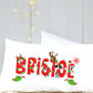 Christmas personalized pillow case, puppy pillow case