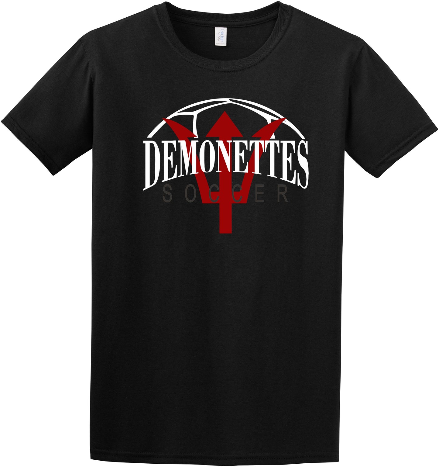 soccer team shirt,  warner robins demons, demonettes
