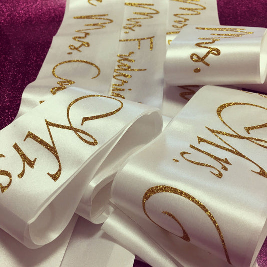 Future Mrs sash, bachelorette party sash