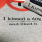 kissed a dog raglan shirt