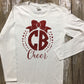 Customized Cheer shirt, Glitter ling sleeve cheer shirt