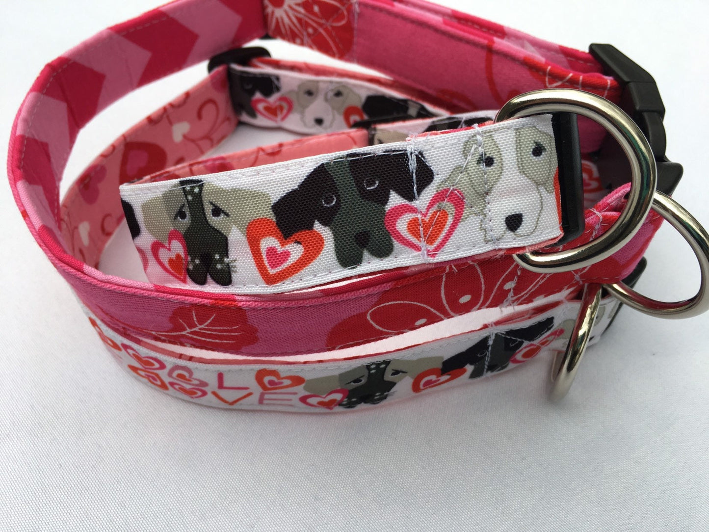 valentine dog collar, puppy love