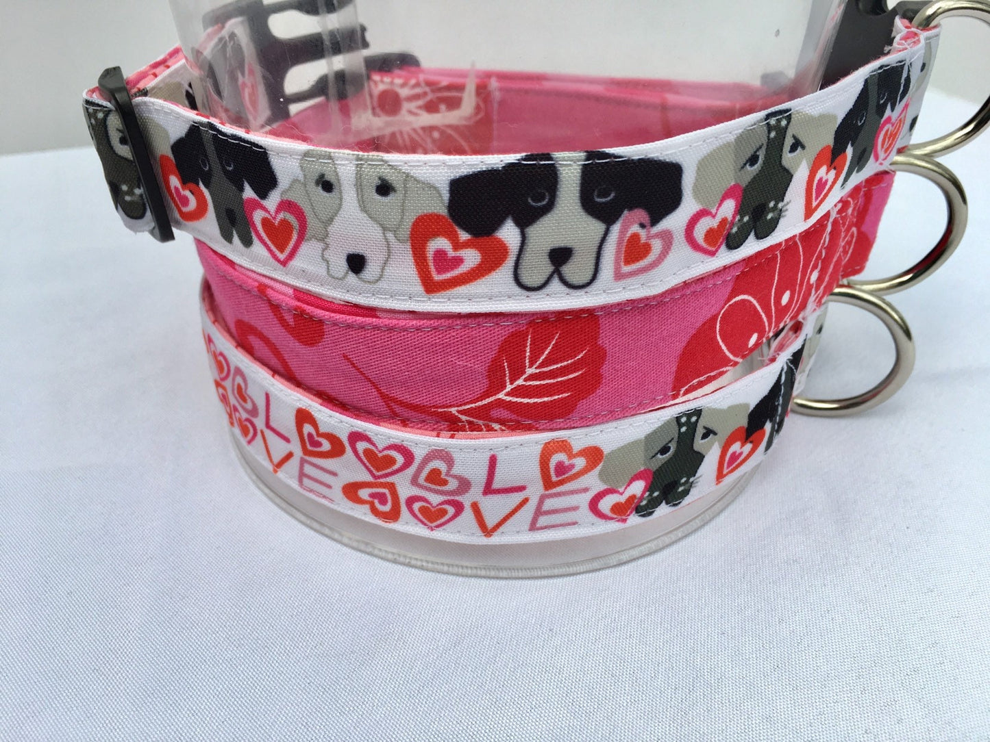 valentine dog collar, puppy love