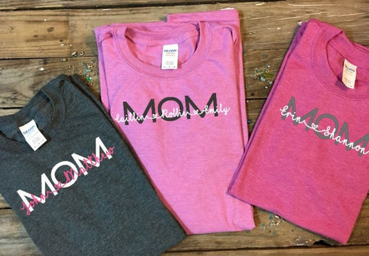 Personalized mom shirt, mothers day shirt