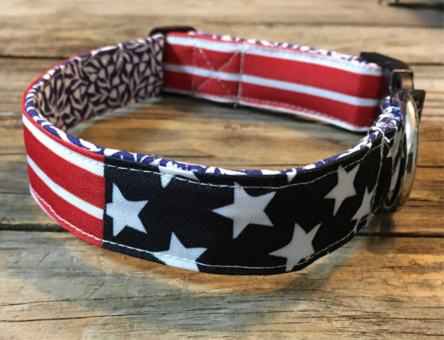 flag dog collar, american flag dog collar