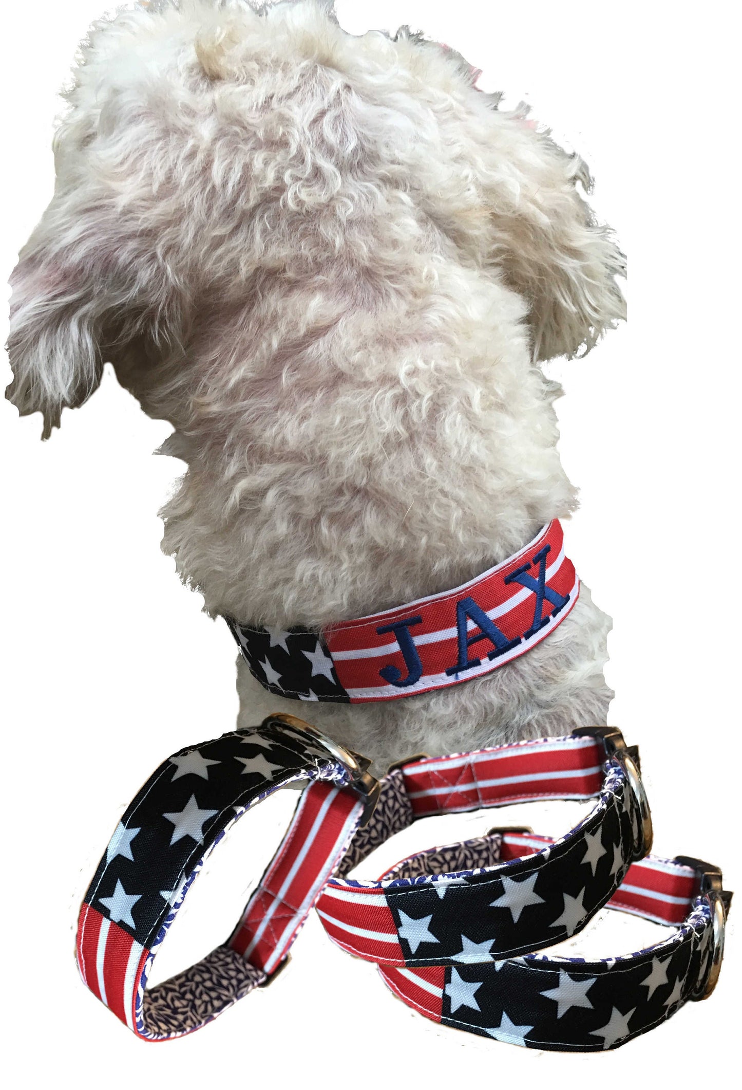 flag dog collar, american flag dog collar