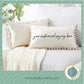 Fall decor pillow, farmhouse pillow,