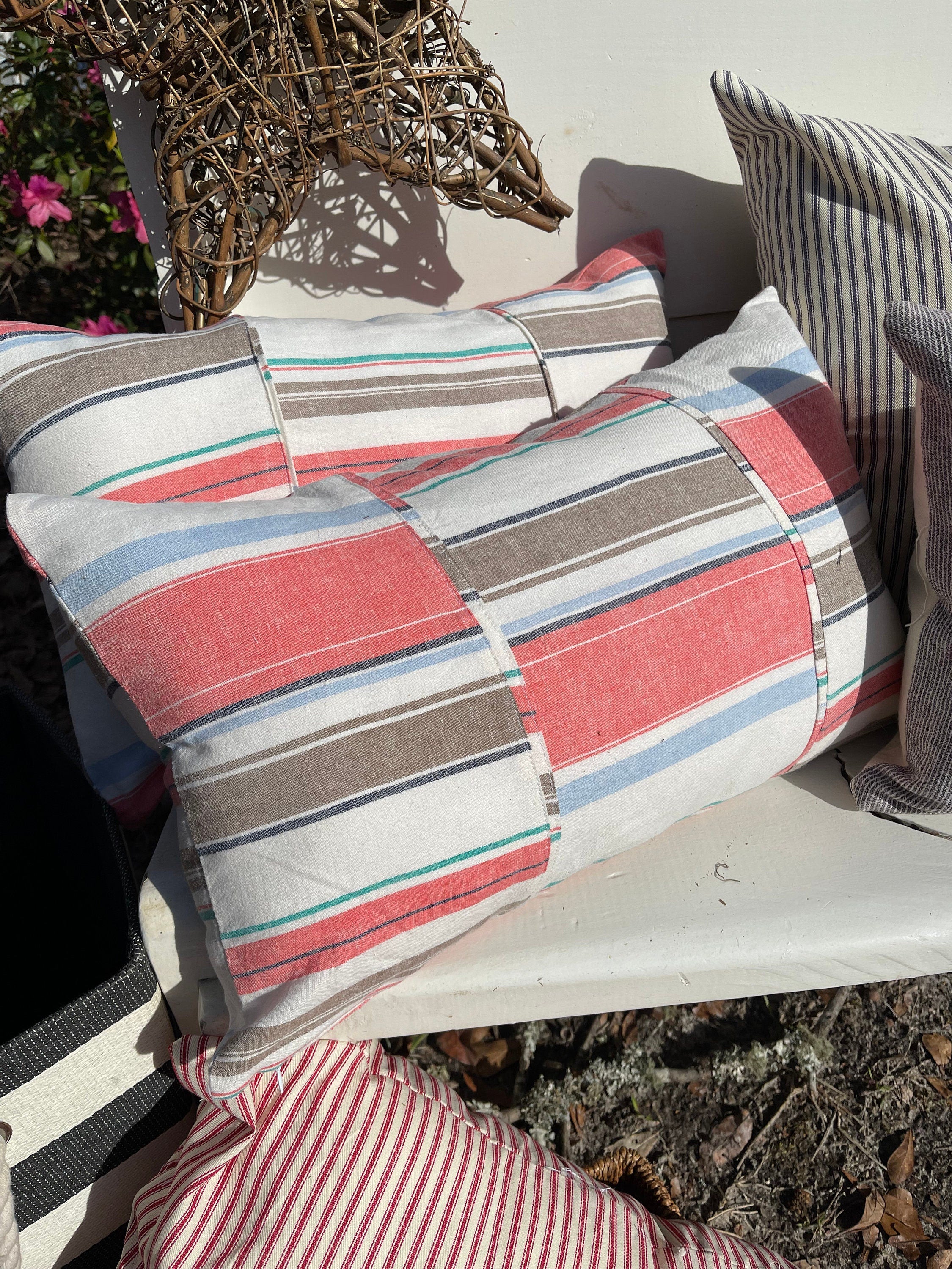 Cabana striped pillow striped pillow lake house pillow beach house pillow decorative pillow home decor