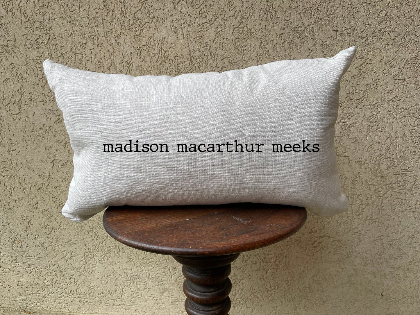 Word pillow, pillow with your lettering, nursery pillow, personalized pillow, farmhouse style pillow, pillow with words