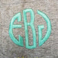 Monogrammed pocket t-shirt, personalized pocket t-shirt, Long Sleeved T