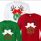 Christmas monogram shirt, Glitter christmas shirt