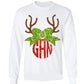 Christmas monogram shirt, YOUTH SIZED, glitter