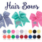 Monogrammed hair bow, girls hair bow