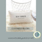 Personalized pillow, farmhouse style pillow with words
