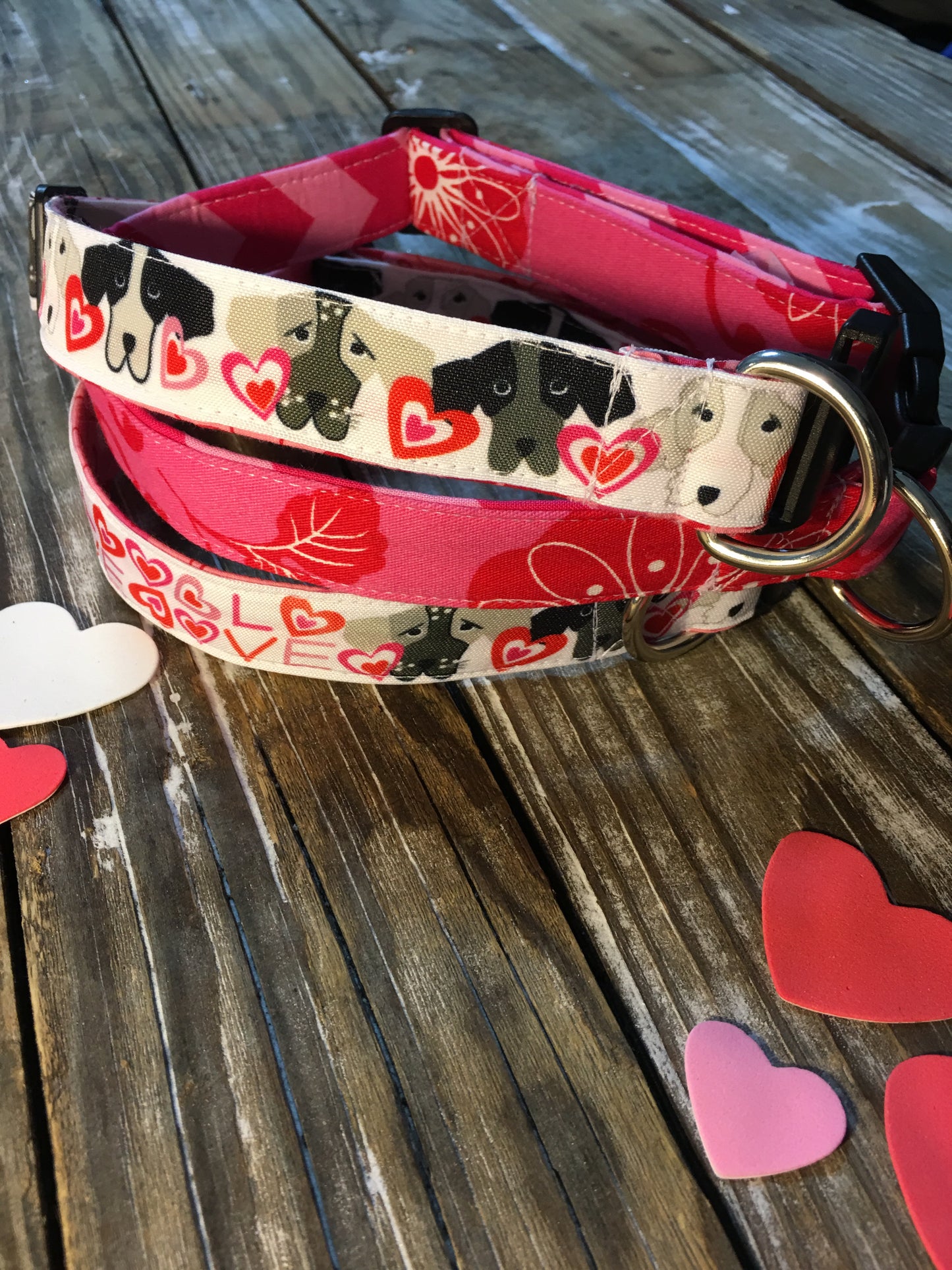Valentines dog collar