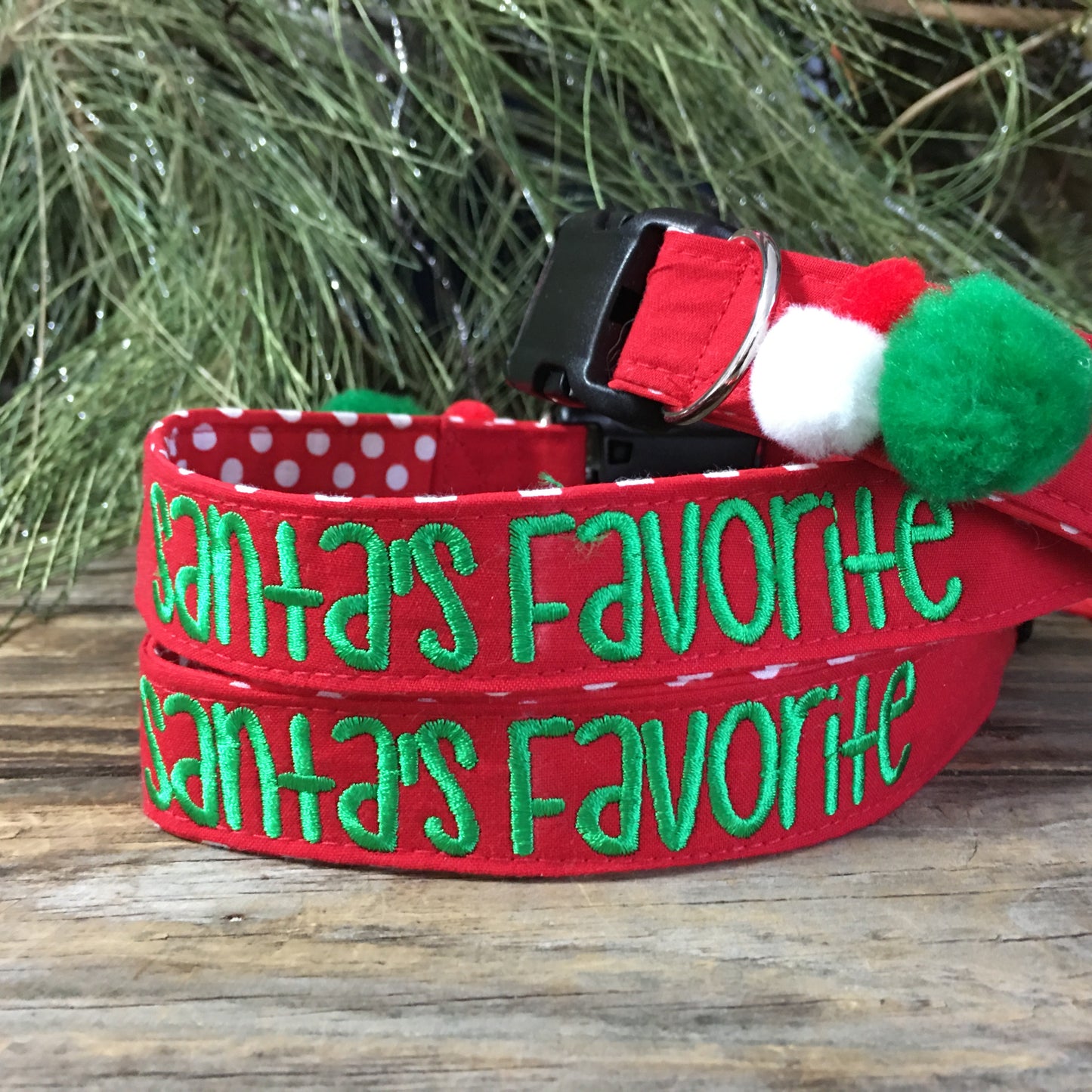 Christmas dog collar, Santa’s favorite puppy collar