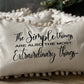 personalized cream pom pom pillow