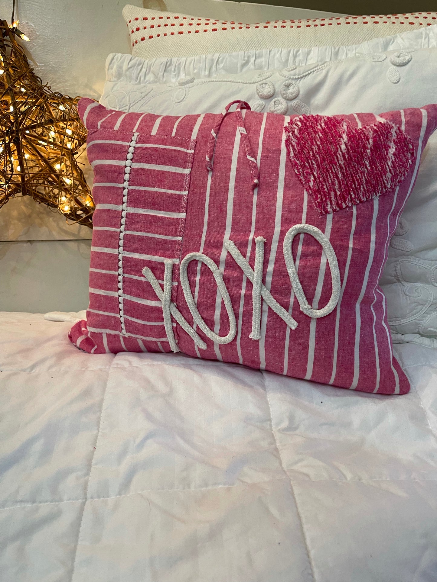 Valentine’s pillow, farmhouse pillow