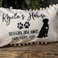 Personalized pillow, farmhouse style pillow with words