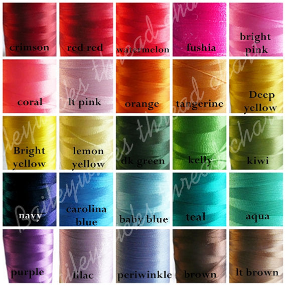 thread color samples for embroidery